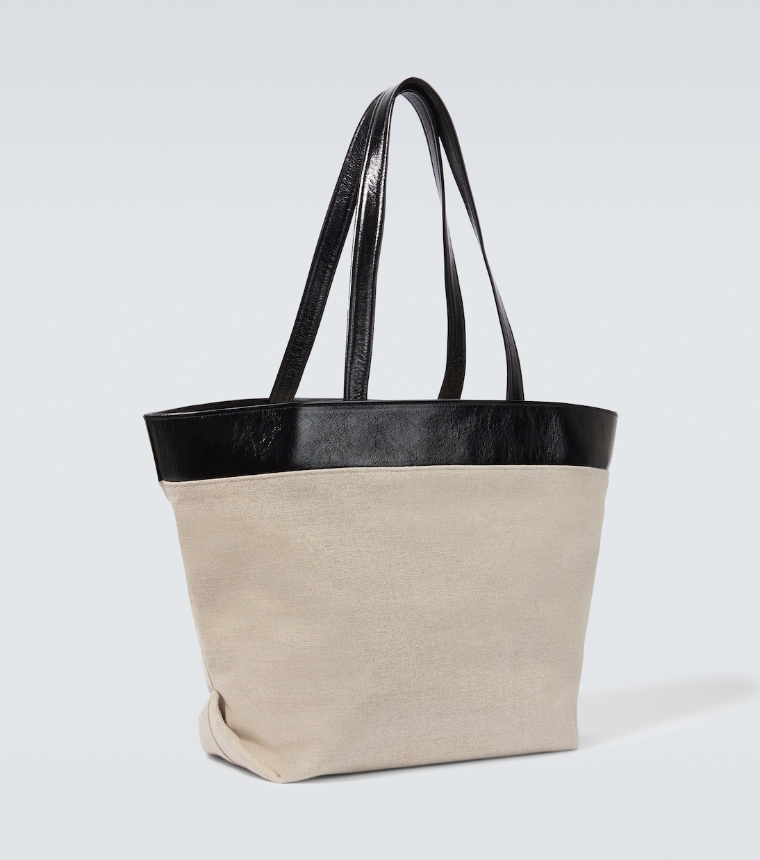 Tote aus Canvas mit Leder | Ami Paris