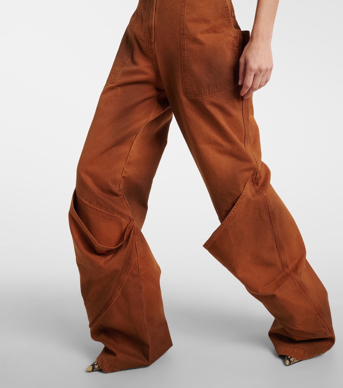 Jeans a gamba larga oversize | The Attico