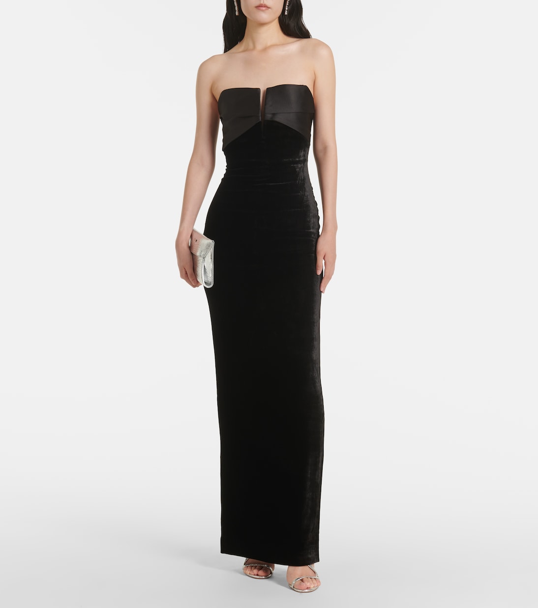 Abito lungo in velluto | Roland Mouret