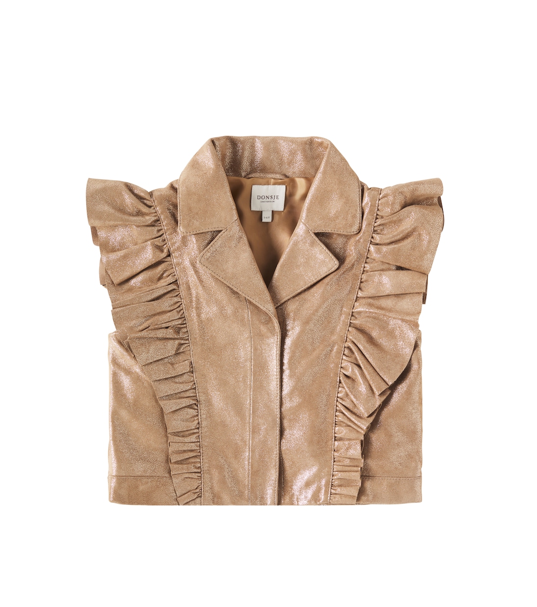 Gilet Piep in pelle metallizzata | Donsje