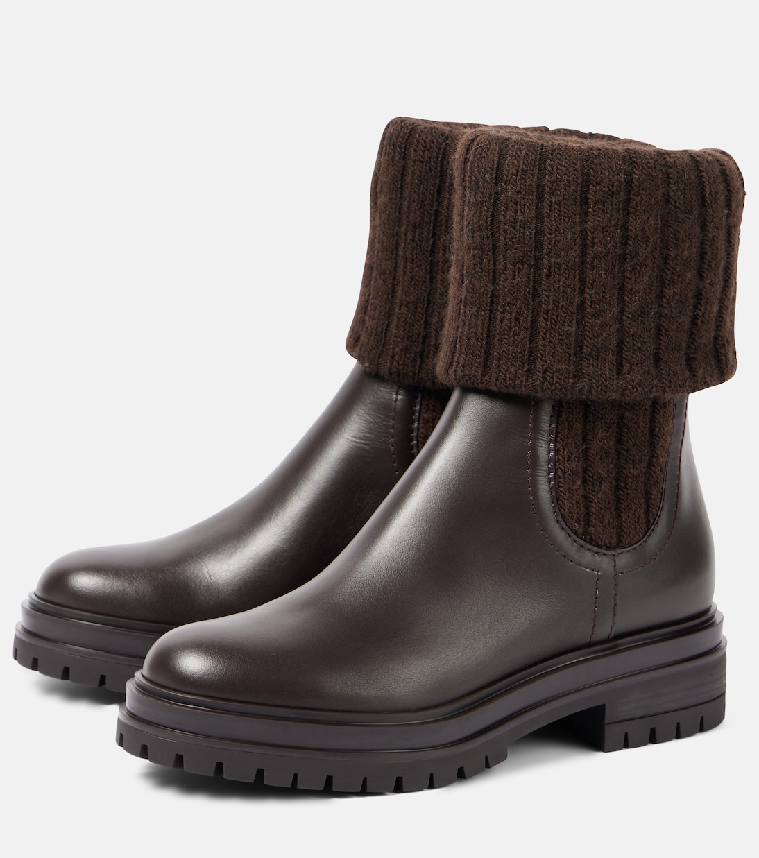 Tenney leather Chelsea boots | Gianvito Rossi