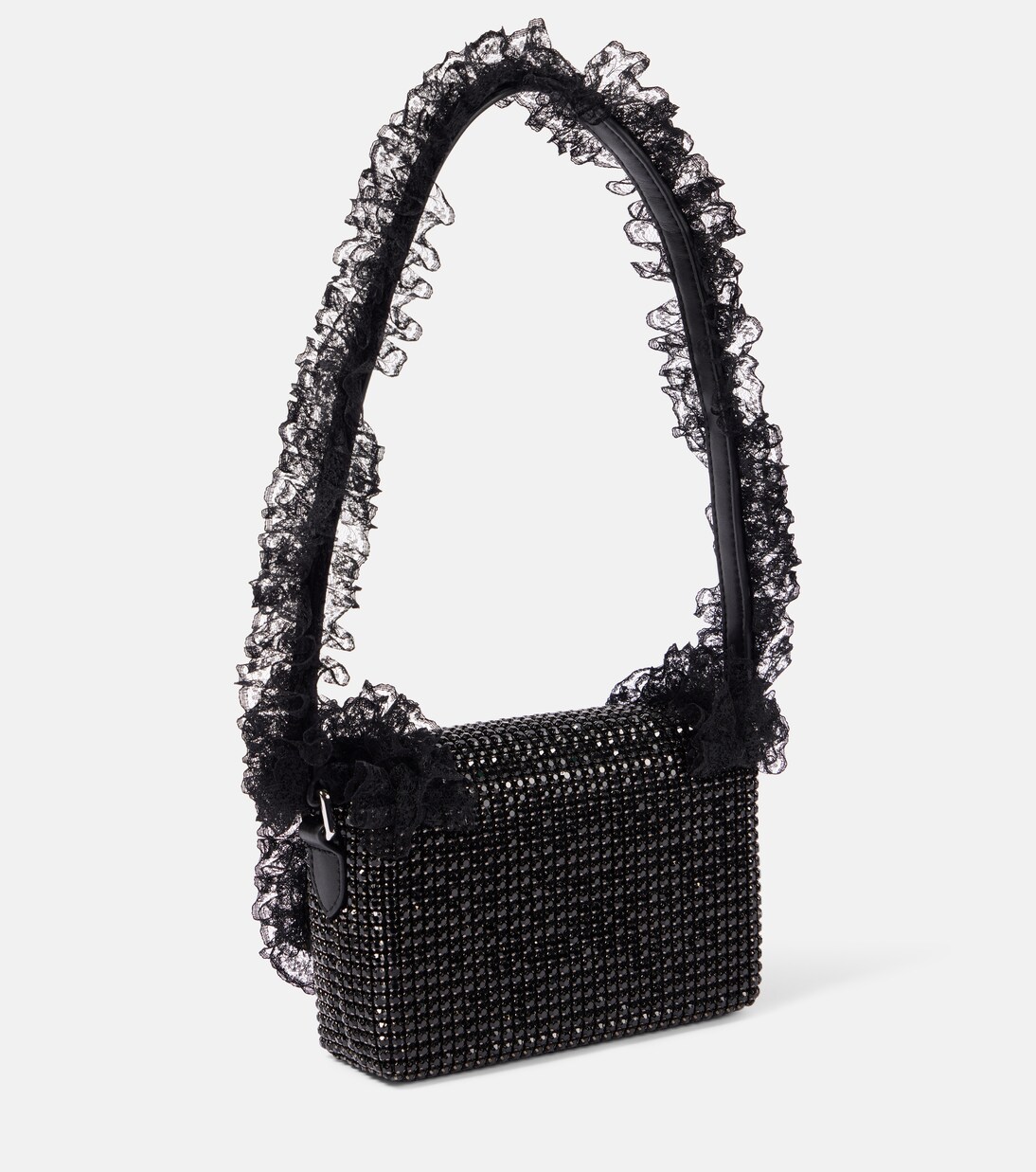 ショルダーバッグ・ポシェット SELF-PORTRAIT Woman Shoulder bag Black RS25304B BLACK Self-Portrait Curved Shoulder Bag | Black | FARFETCH