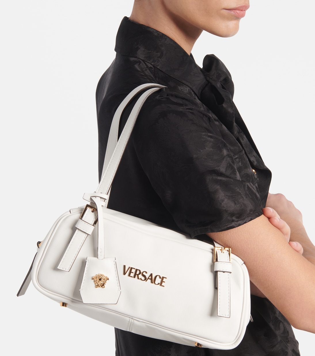 Borsa a spalla Tag Bowling Medium | Versace