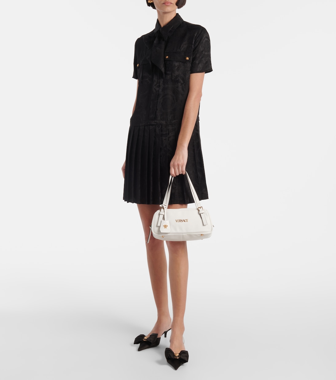 Borsa a spalla Tag Bowling Medium | Versace