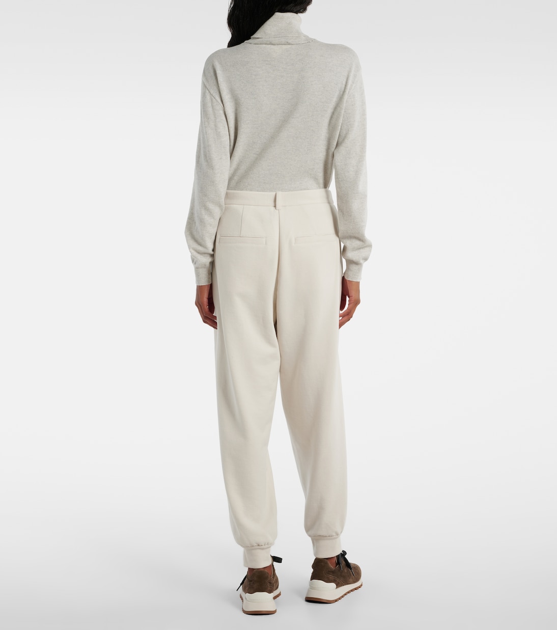 Pantalones Deportivos de Algodón Jersey por Brunello Cucinelli para Jóvenes Modernos