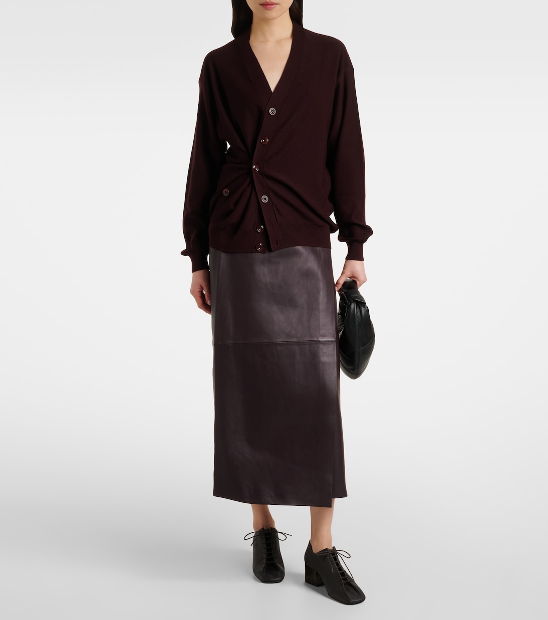 Stringate Souris in pelle | Lemaire