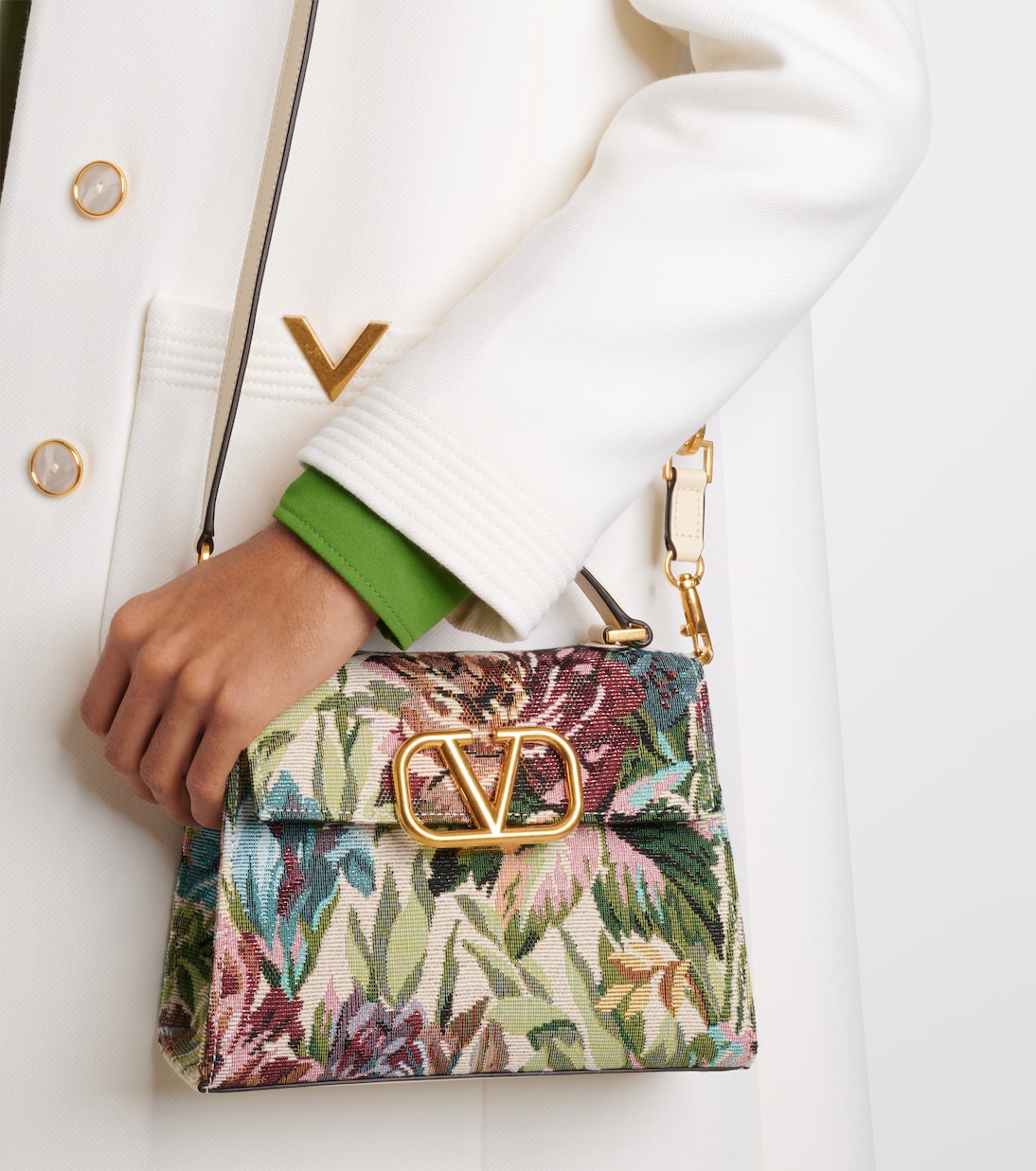 Cabas VSling Small en jacquard | Valentino Garavani
