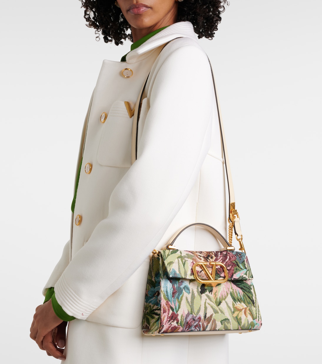 Cabas VSling Small en jacquard | Valentino Garavani