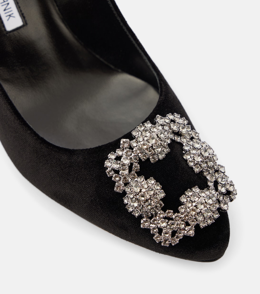 Escarpins Hangisi 70 en velours à ornements | Manolo Blahnik