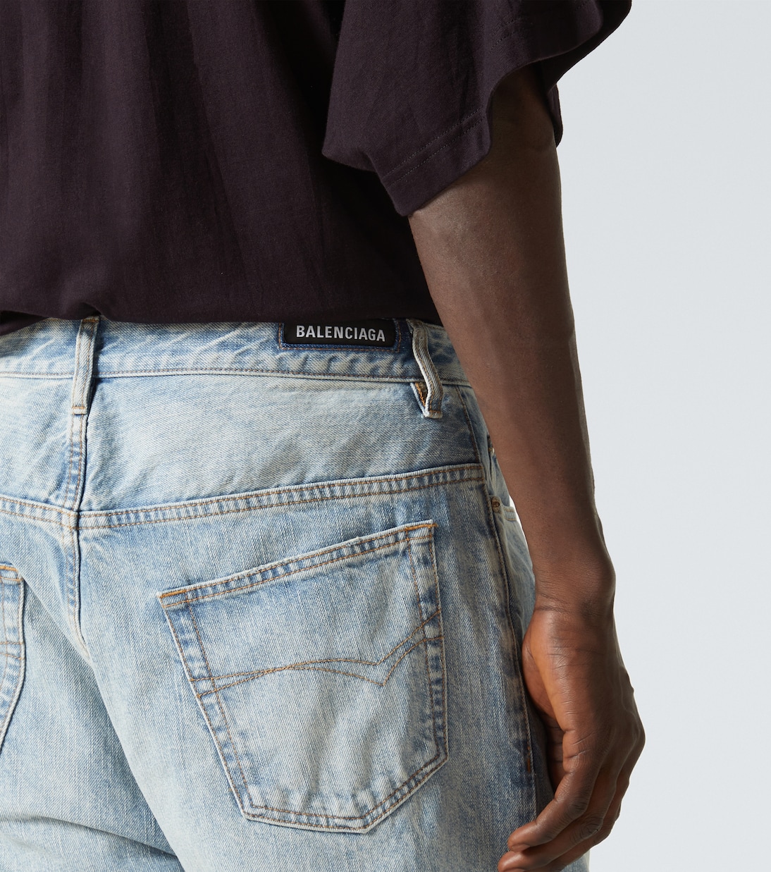 Jeans rectos de tiro medio | Balenciaga