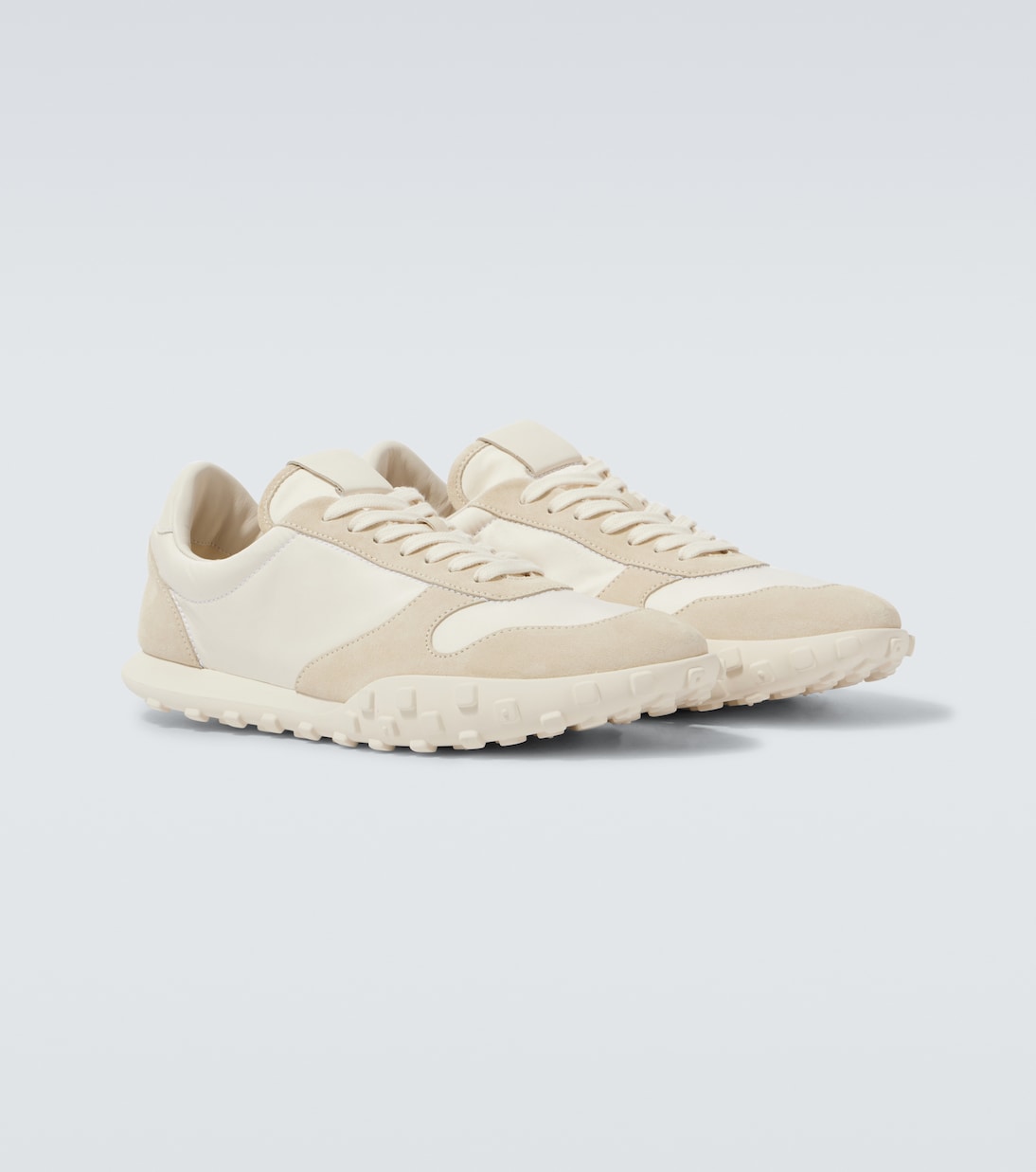 Moon suede-trimmed sneakers | Jil Sander