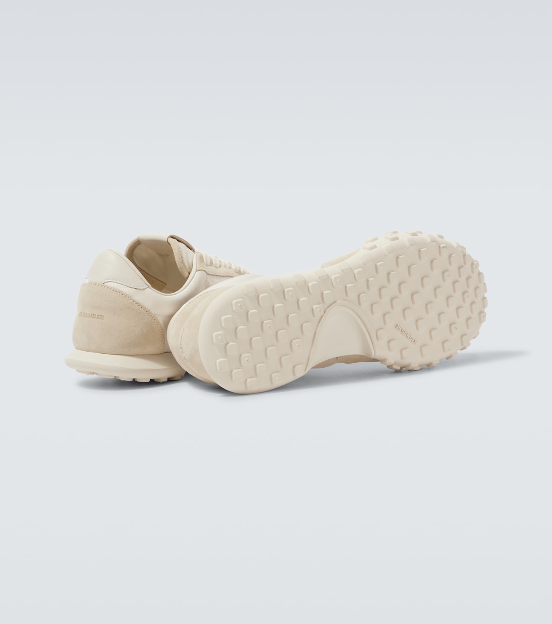 Moon suede-trimmed sneakers | Jil Sander