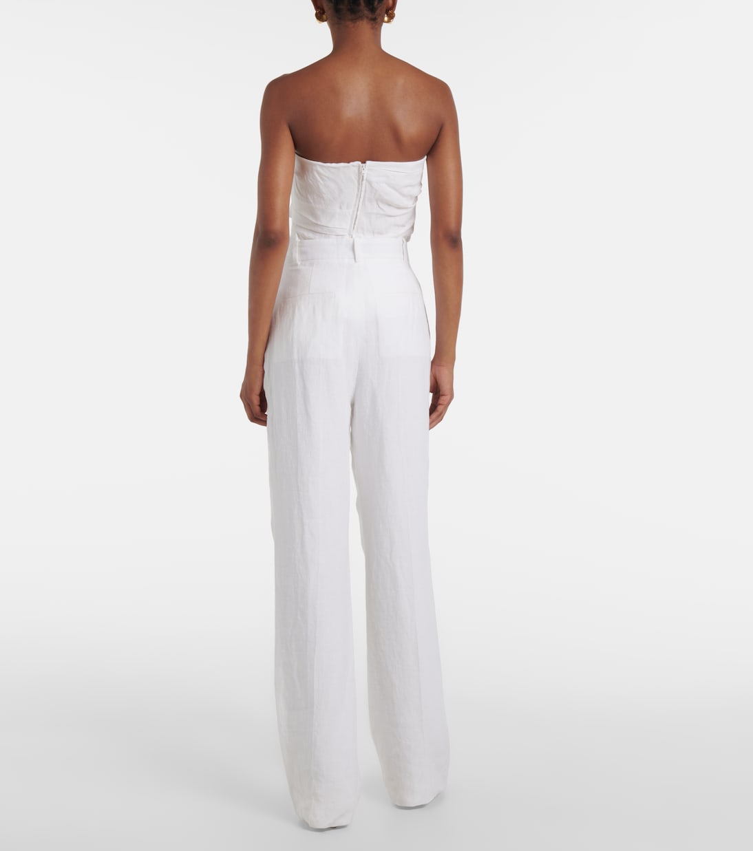 Pantaloni a gamba larga Gabrielle in lino | Tove