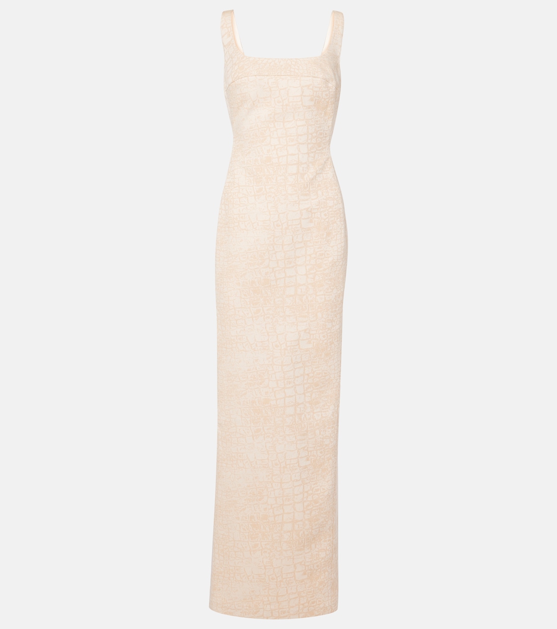 Robe longue De-Nîmes en coton embossé | Jacquemus