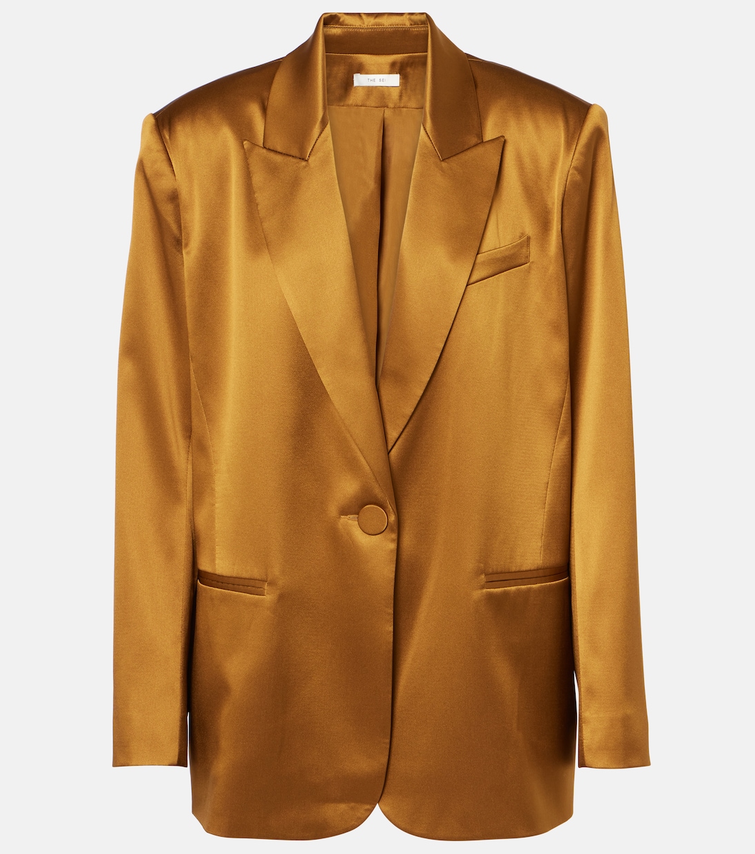 Blazer oversize in raso di seta | The Sei