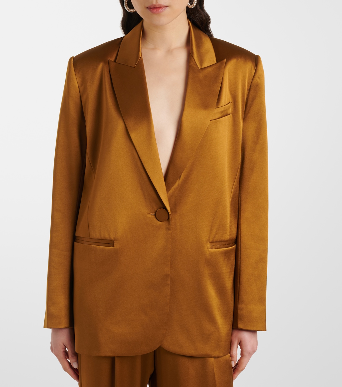 Blazer oversize in raso di seta | The Sei