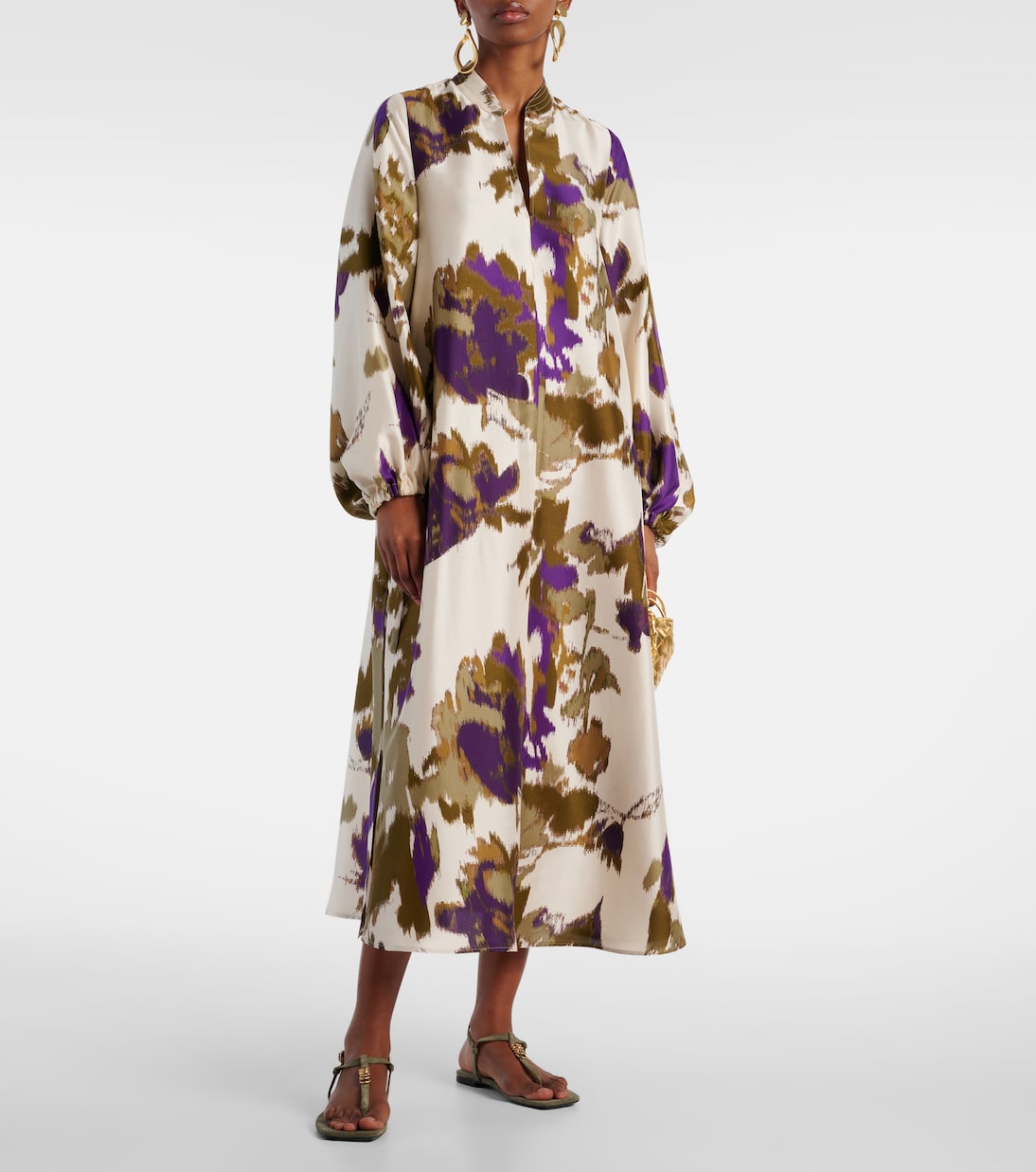 Robe longue Maesa imprimée en soie  | Max Mara