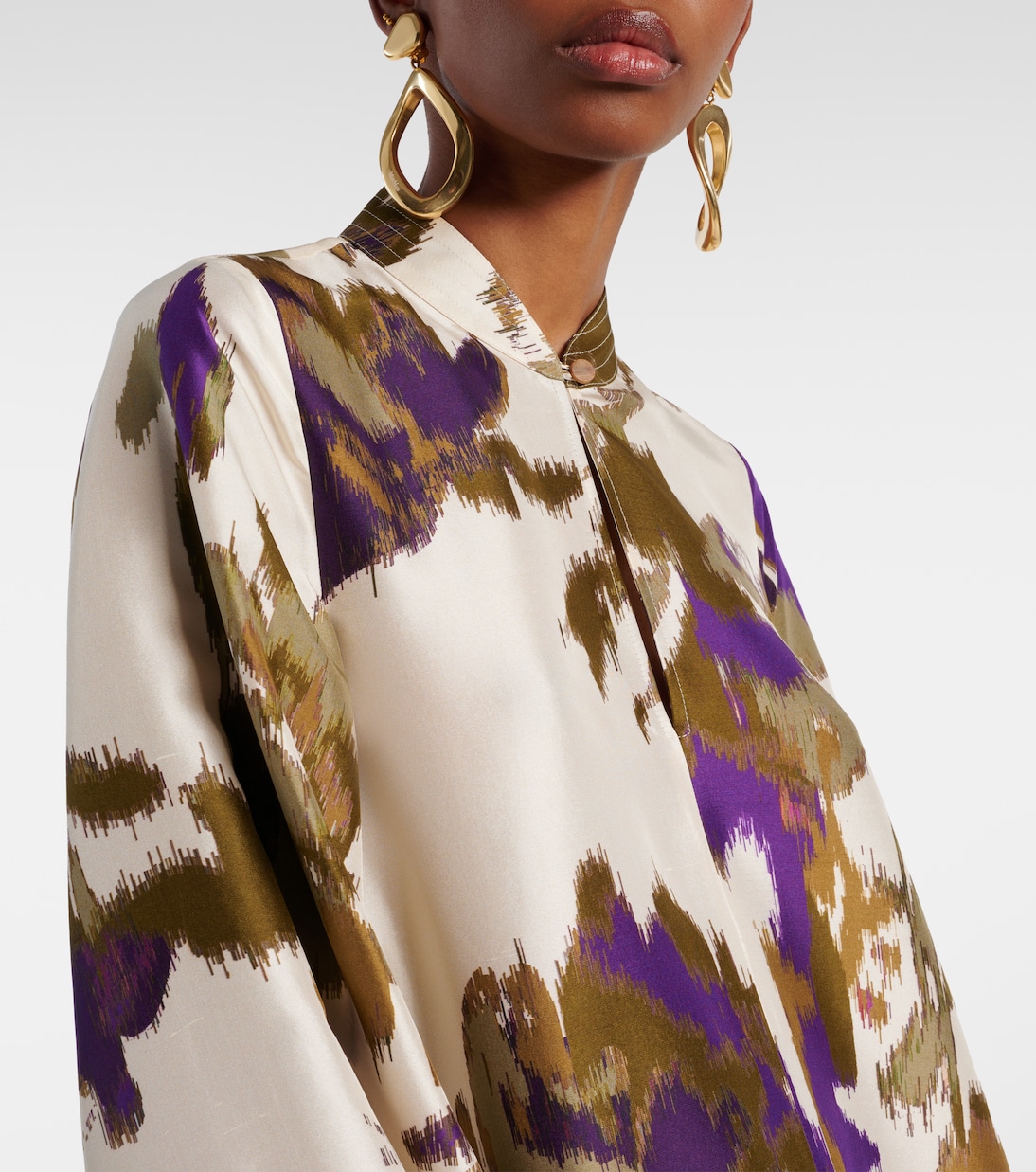 Robe longue Maesa imprimée en soie  | Max Mara