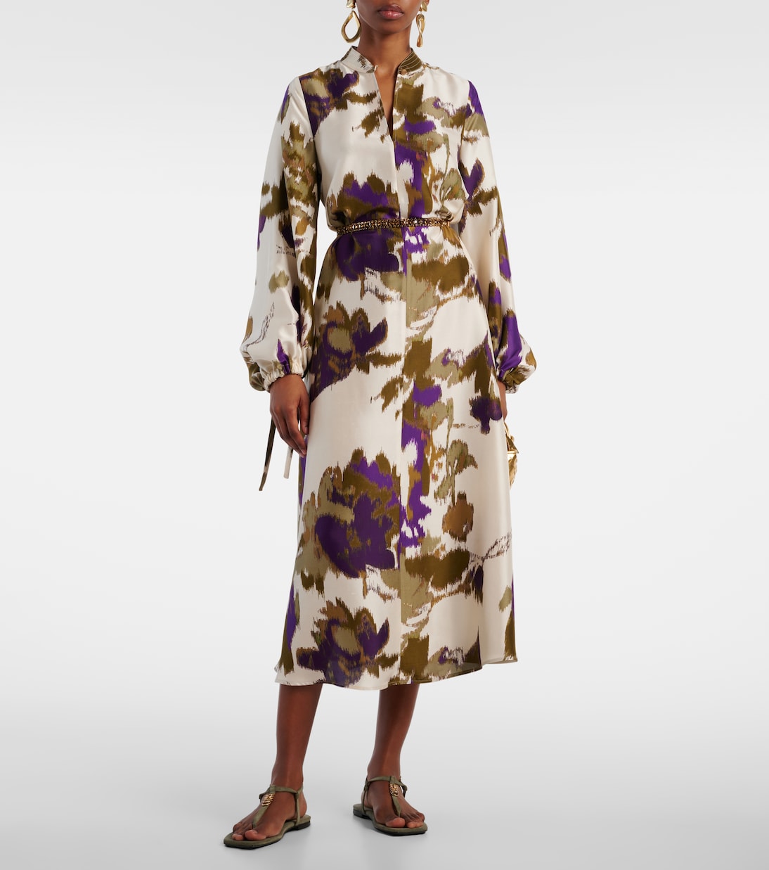 Robe longue Maesa imprimée en soie  | Max Mara