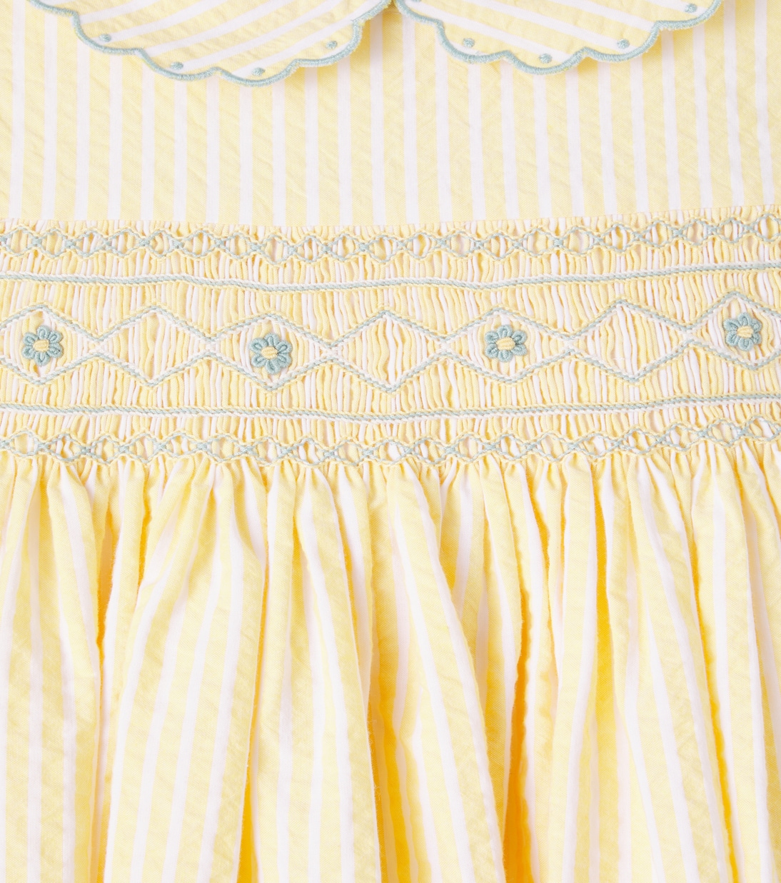 Vestido de sirsaca de algodón a rayas | La Coqueta
