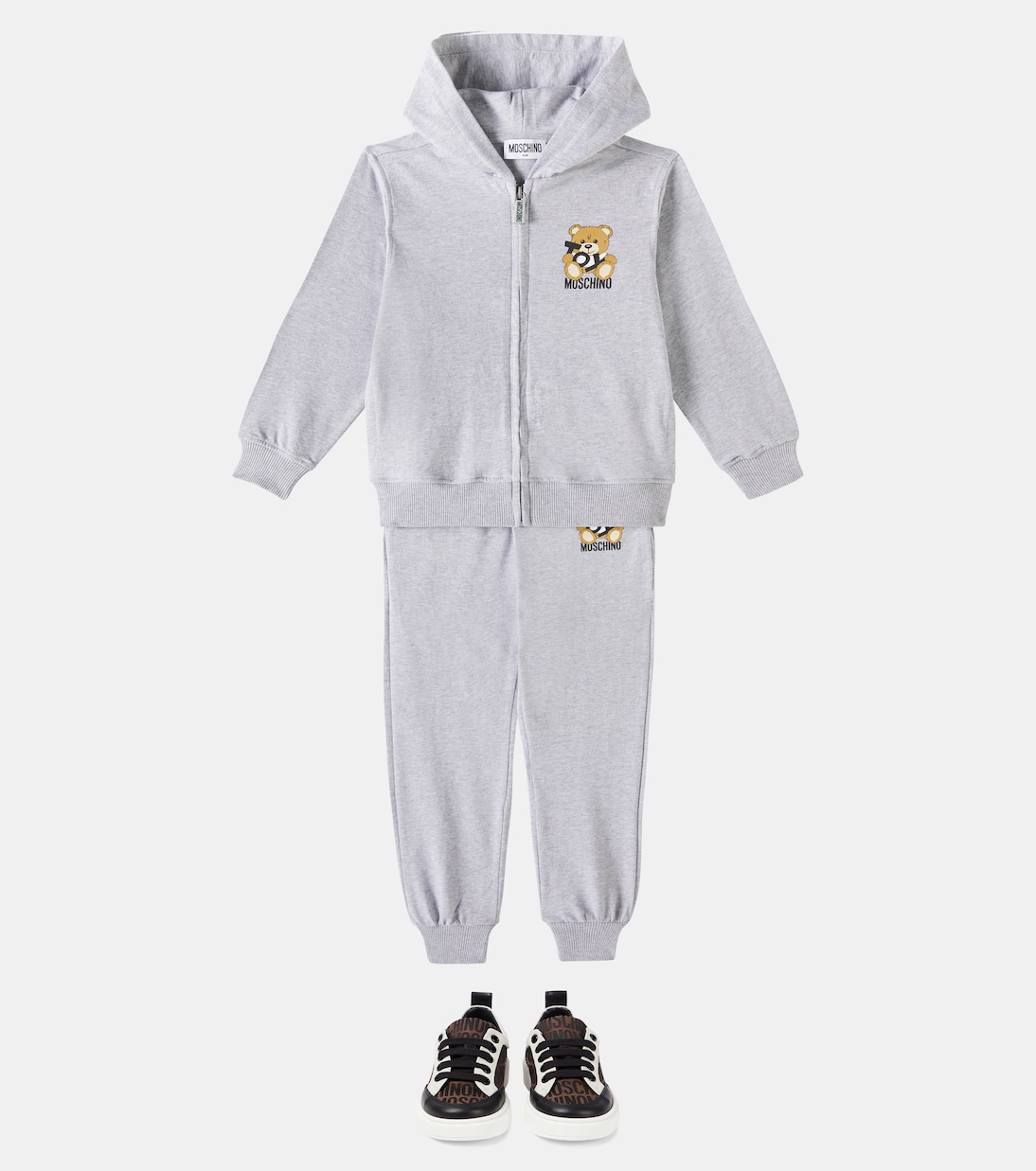Cotton hoodie and sweatpants set | Moschino Kids