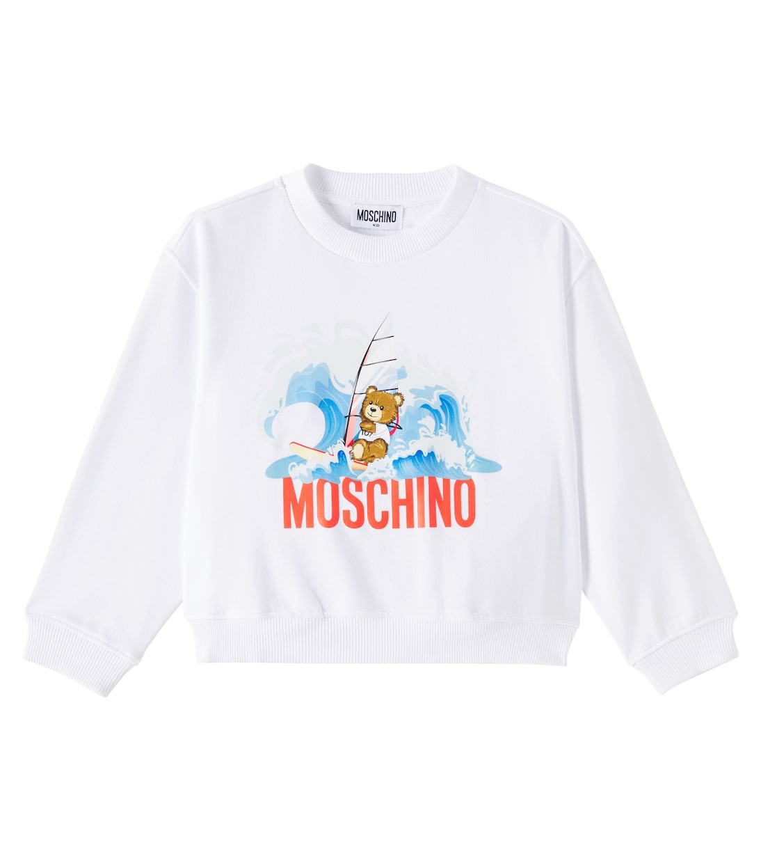 Felpa Teddy Bear in jersey di cotone | Moschino Kids