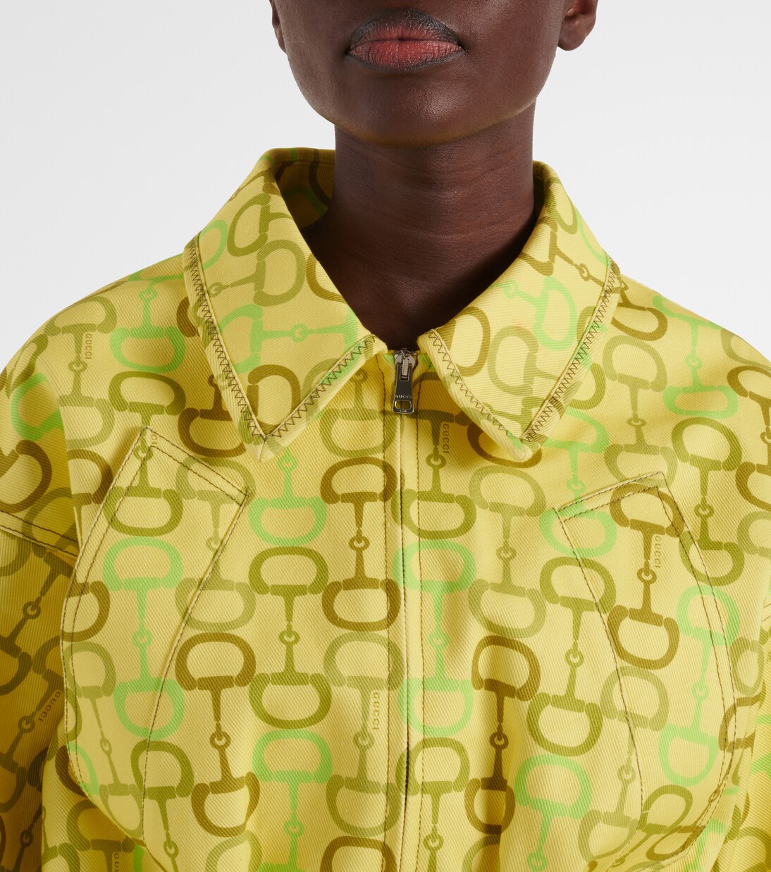 Chaqueta de algodón estampada | Gucci
