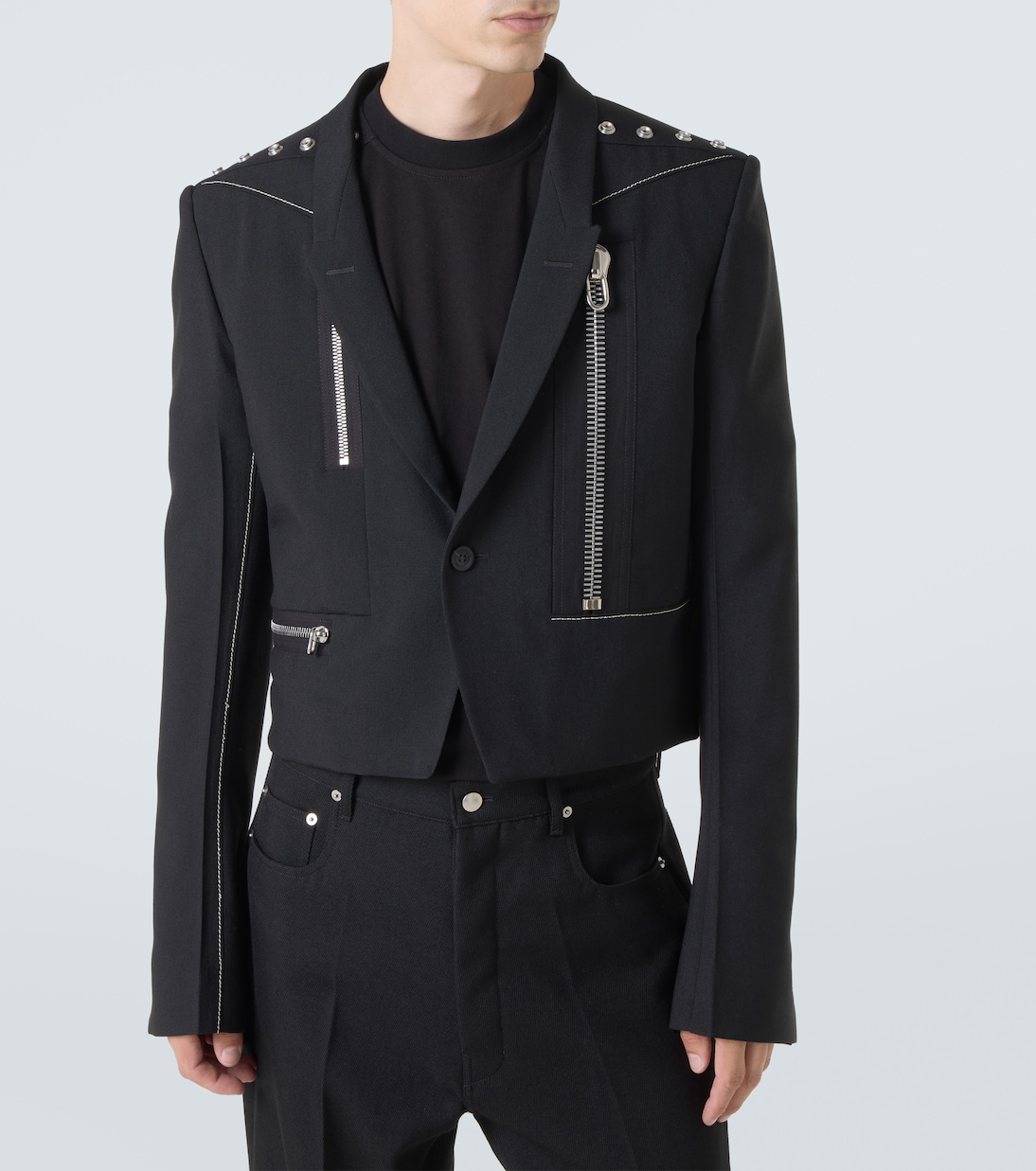 Alice studded virgin wool blazer | Rick Owens