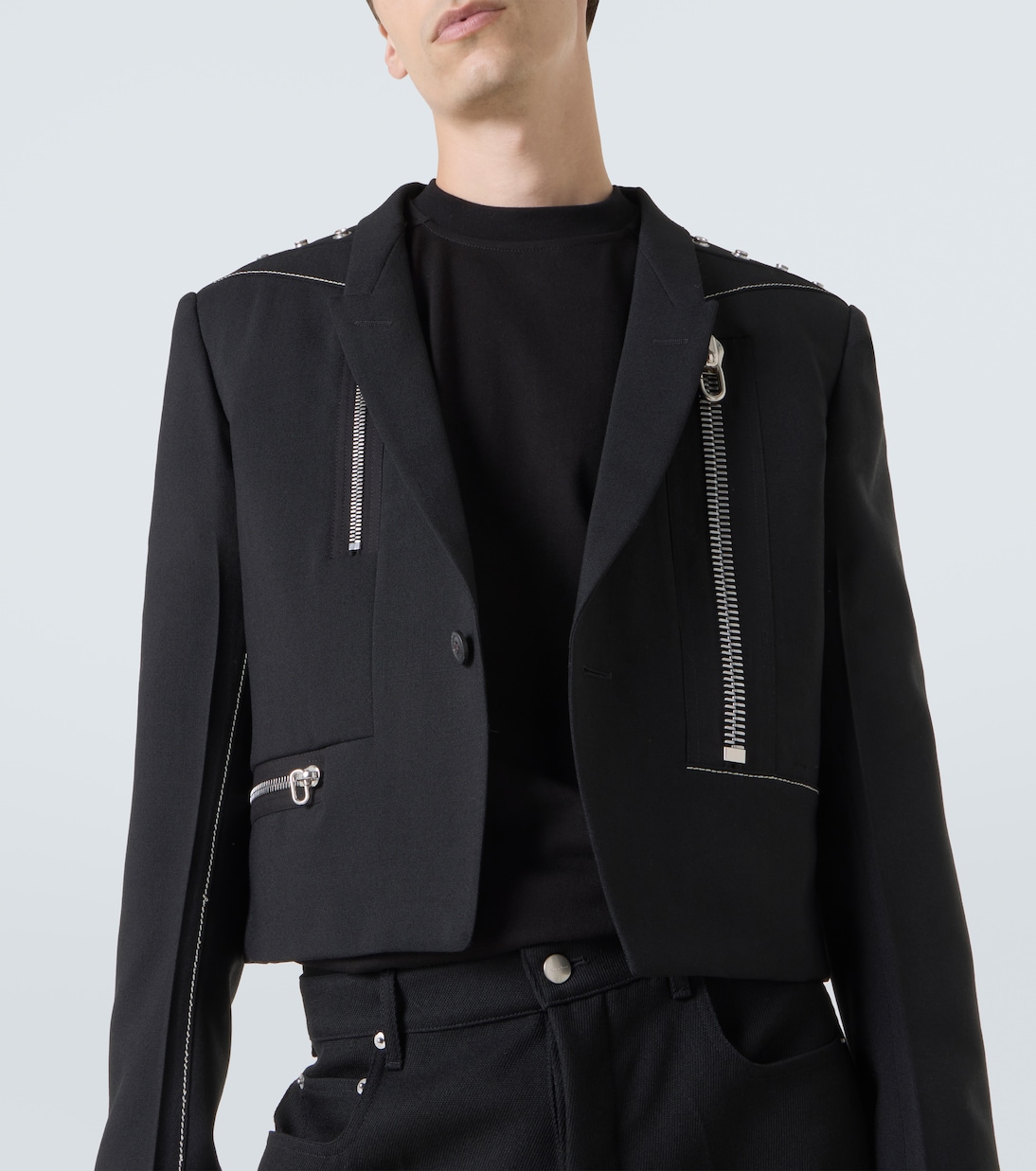 Alice studded virgin wool blazer | Rick Owens