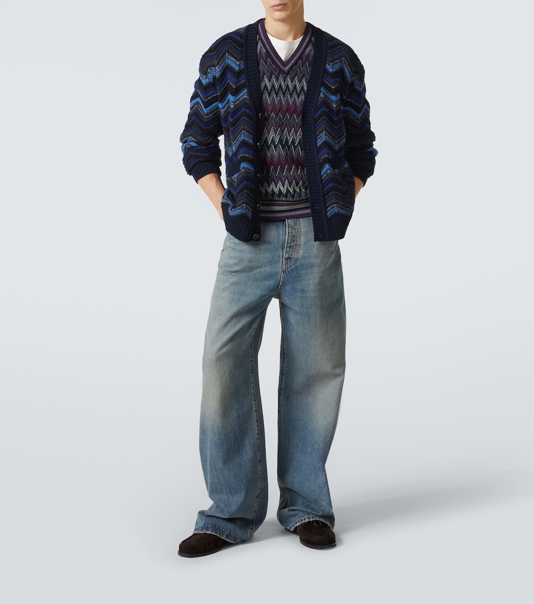 Zigzag wool sweater vest | Missoni