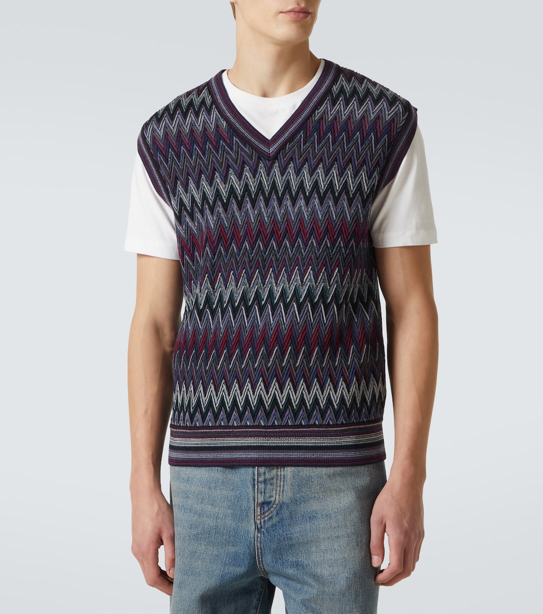 Zigzag wool sweater vest | Missoni