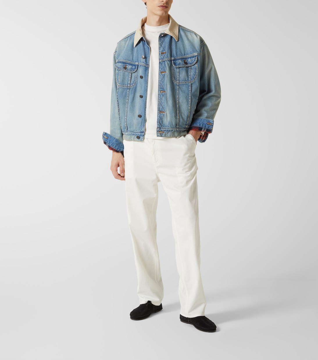 Jeansjacke Joret mit Cord | The Row