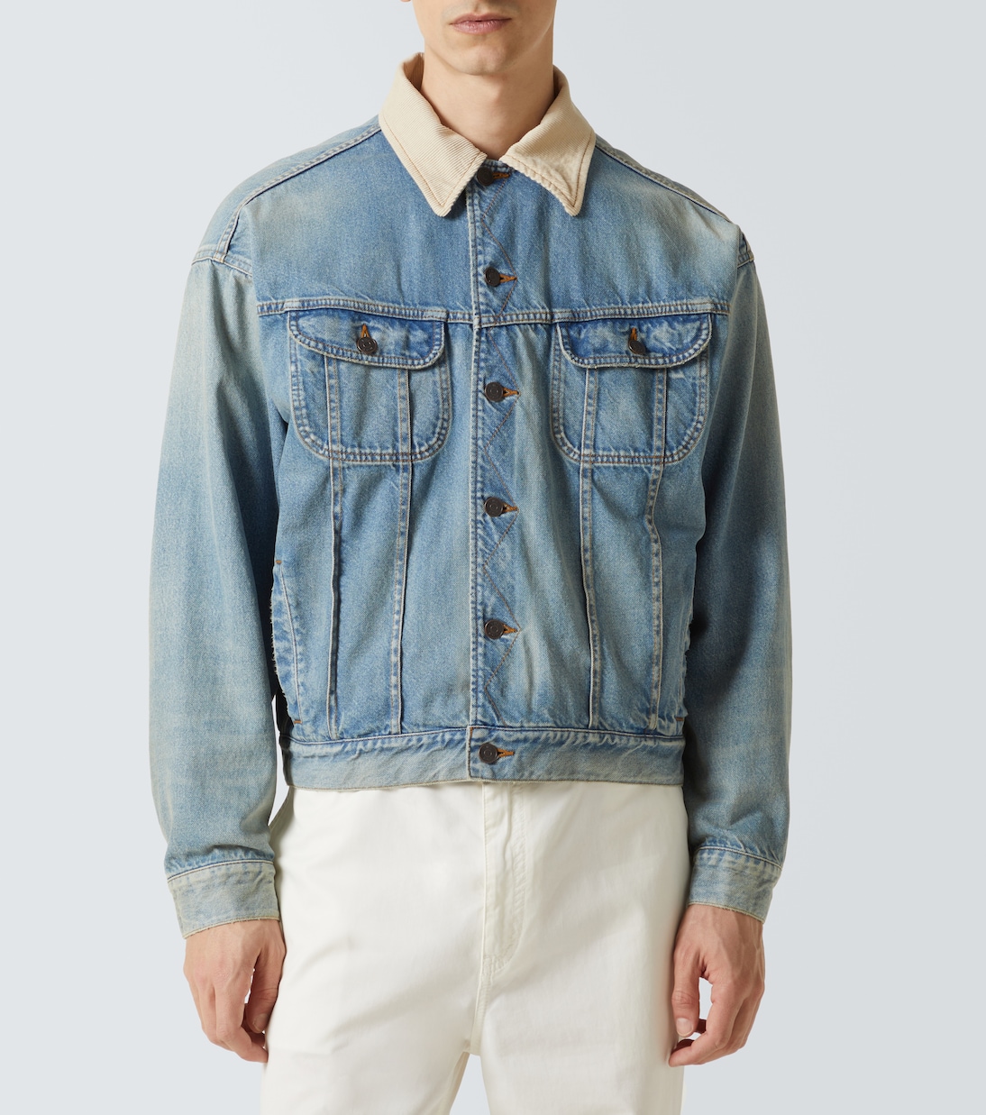 Jeansjacke Joret mit Cord | The Row
