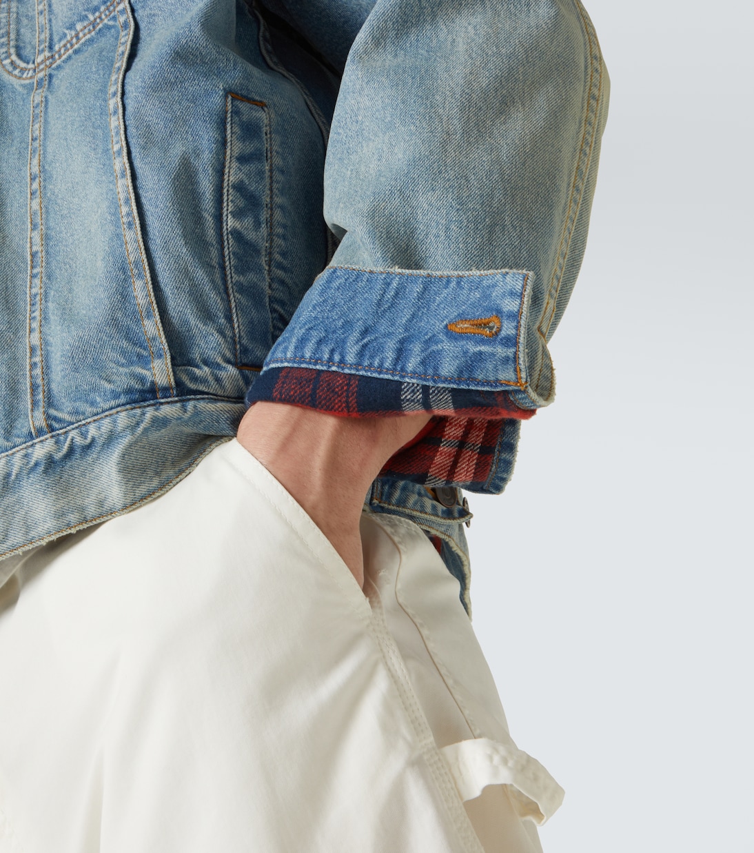 Jeansjacke Joret mit Cord | The Row