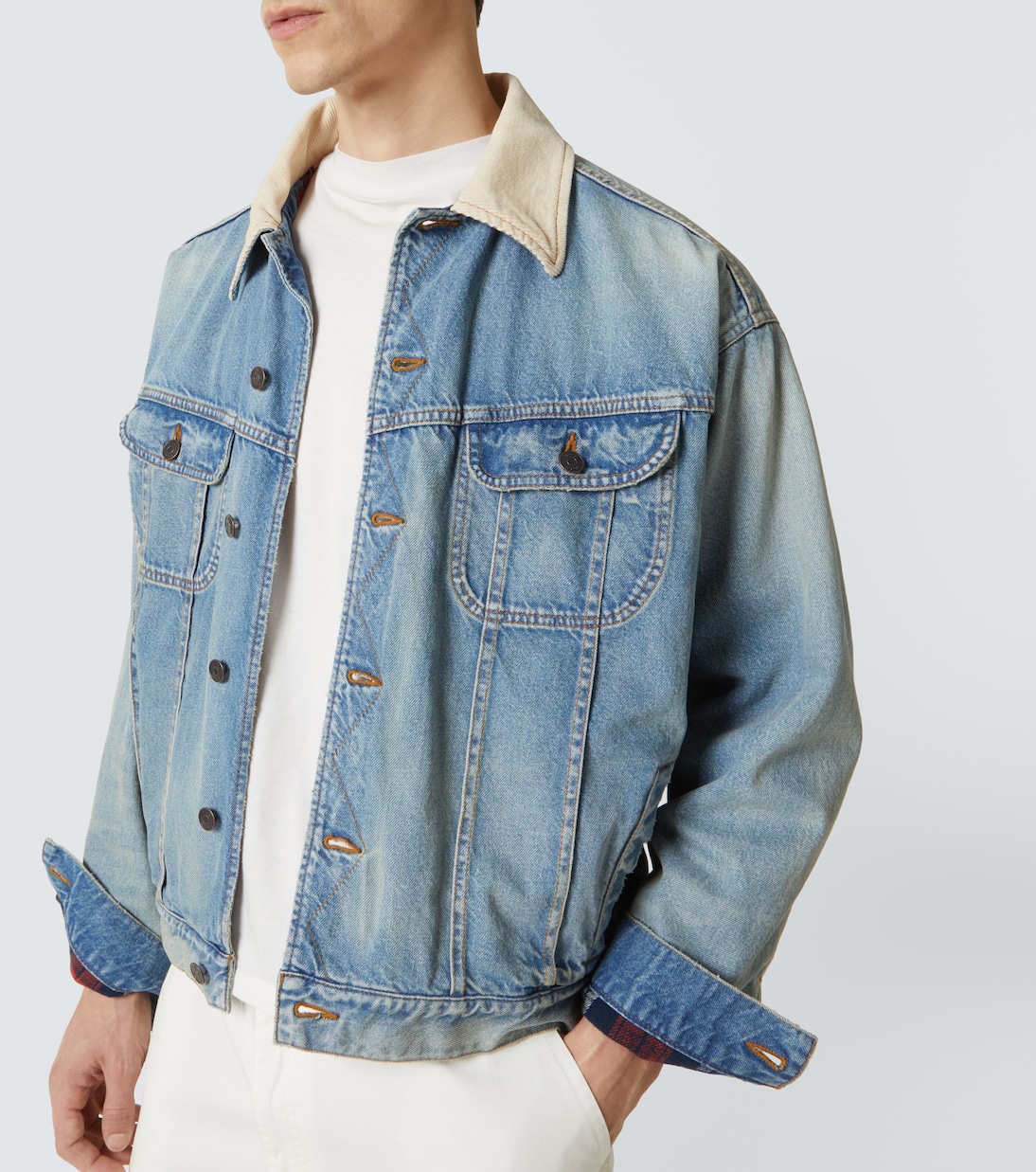 Jeansjacke Joret mit Cord | The Row