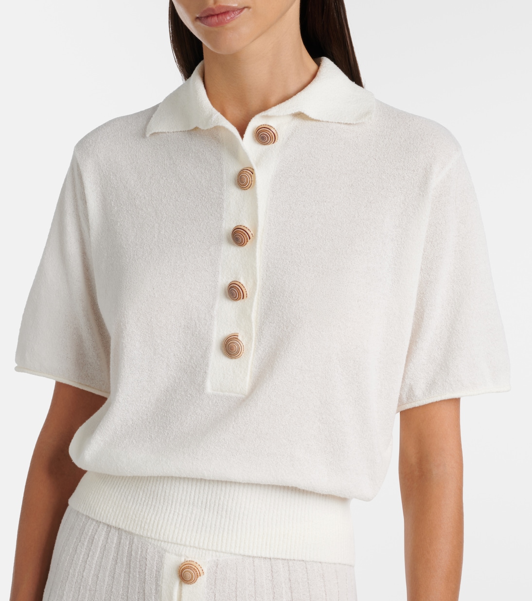 Sundial Shell cotton-blend top | Christopher Esber