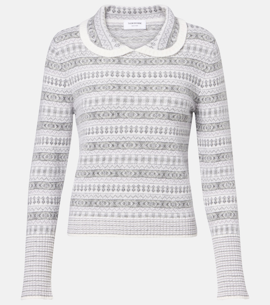 Fair Isle wool-blend jacquard sweater | Thom Browne