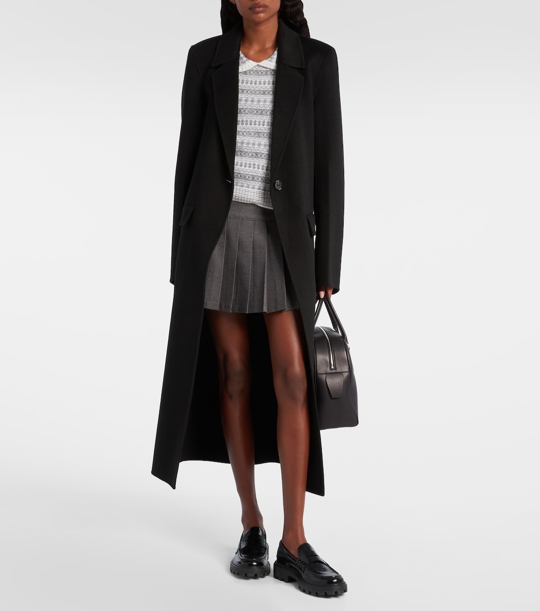 Fair Isle wool-blend jacquard sweater | Thom Browne