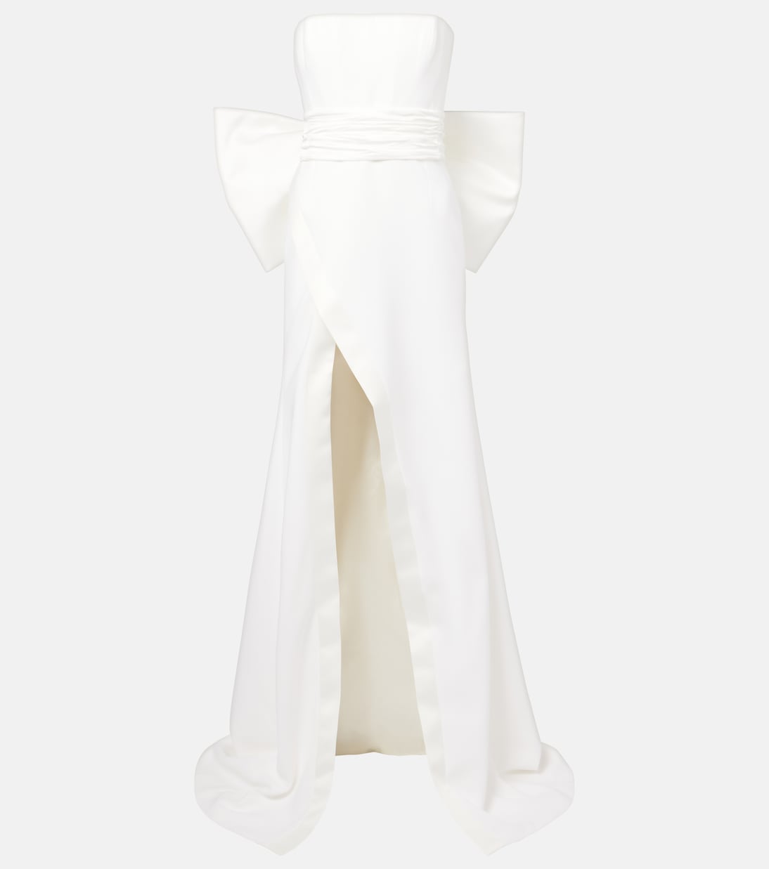 Bridal Nefertiti bow-detail satin gown | The New Arrivals Ilkyaz Ozel