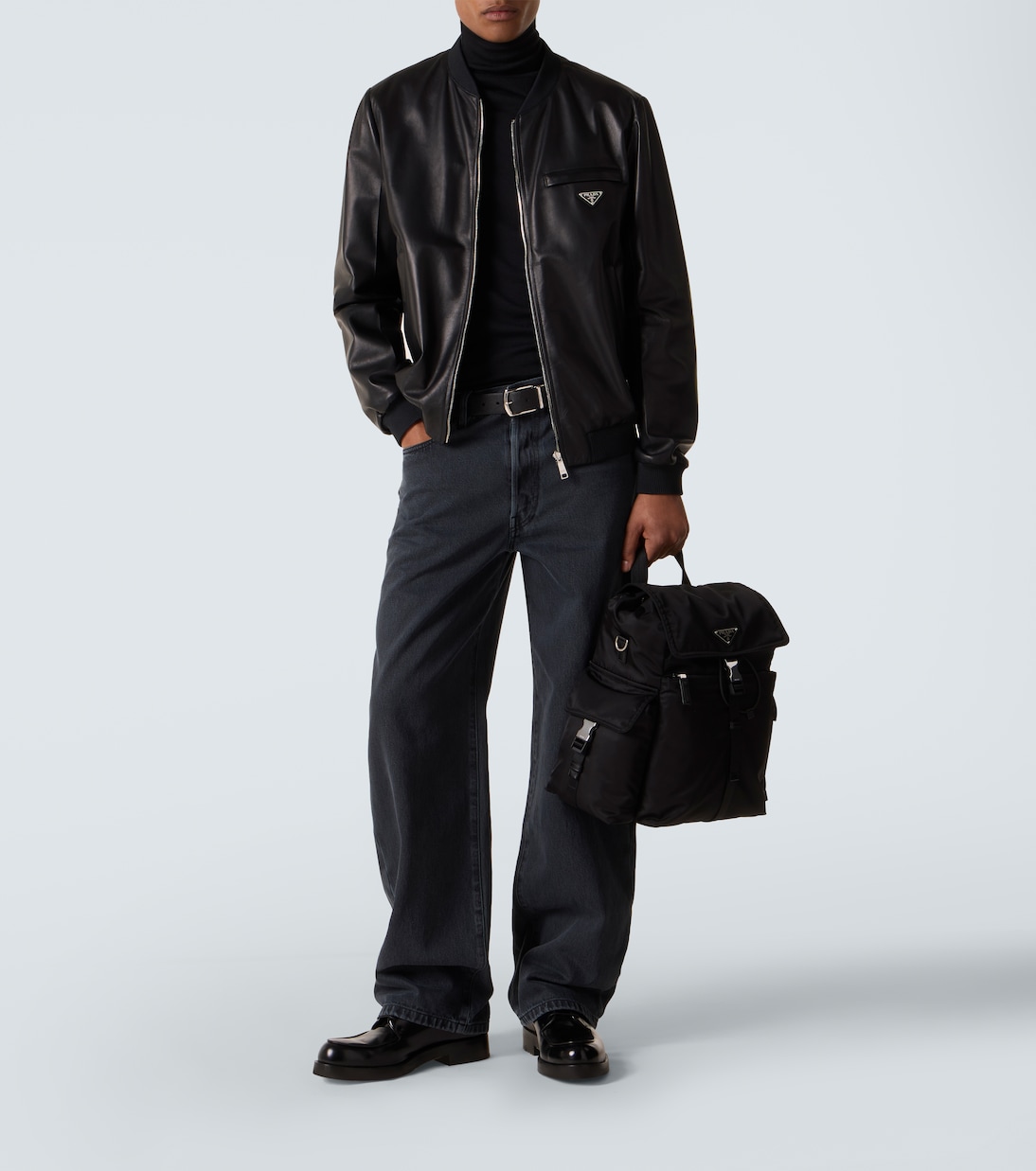 Chaqueta bomber de piel | Prada