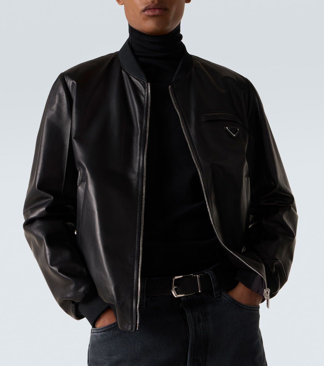 Chaqueta bomber de piel | Prada
