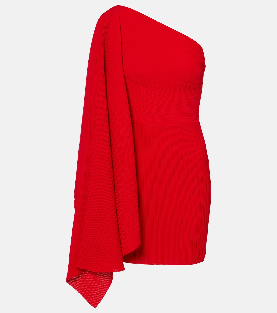 Vestido corto asimétrico Layne drapeado | Solace London