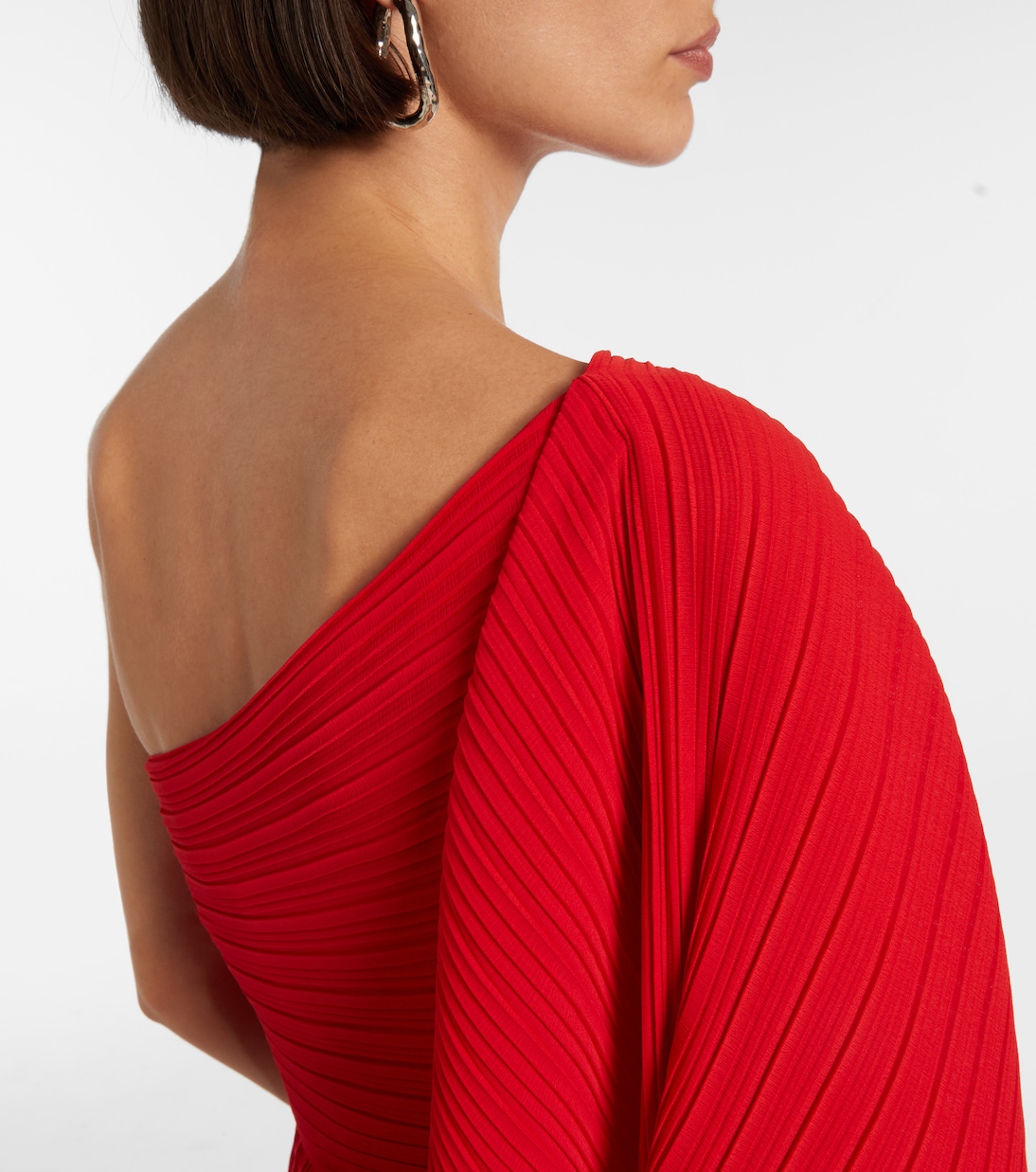 Vestido corto asimétrico Layne drapeado | Solace London