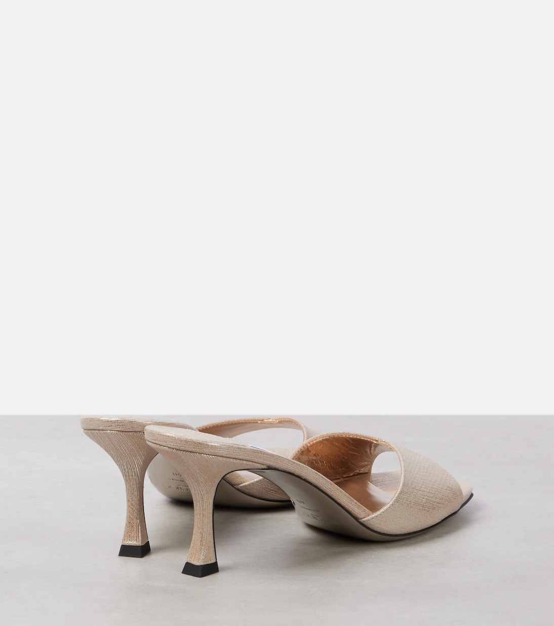 Skye 70 metallic leather mules | Jimmy Choo