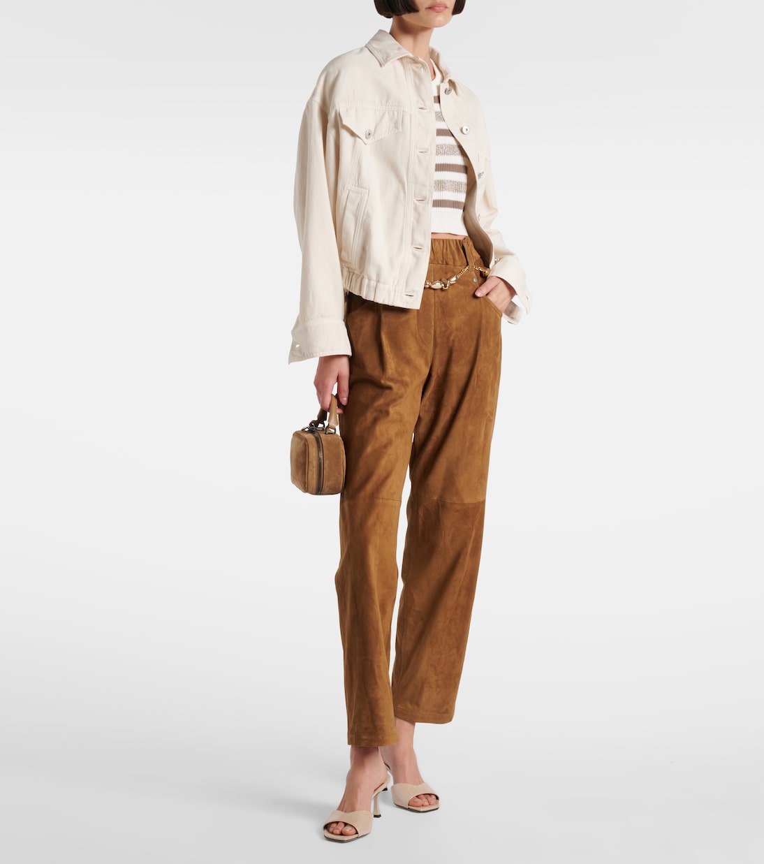 Skye 70 metallic leather mules | Jimmy Choo