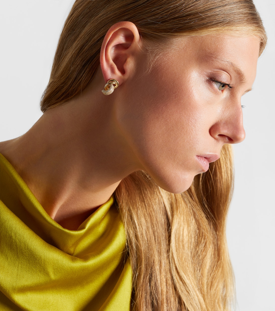 14kt gold earrings with diamonds | Stone and Strand
