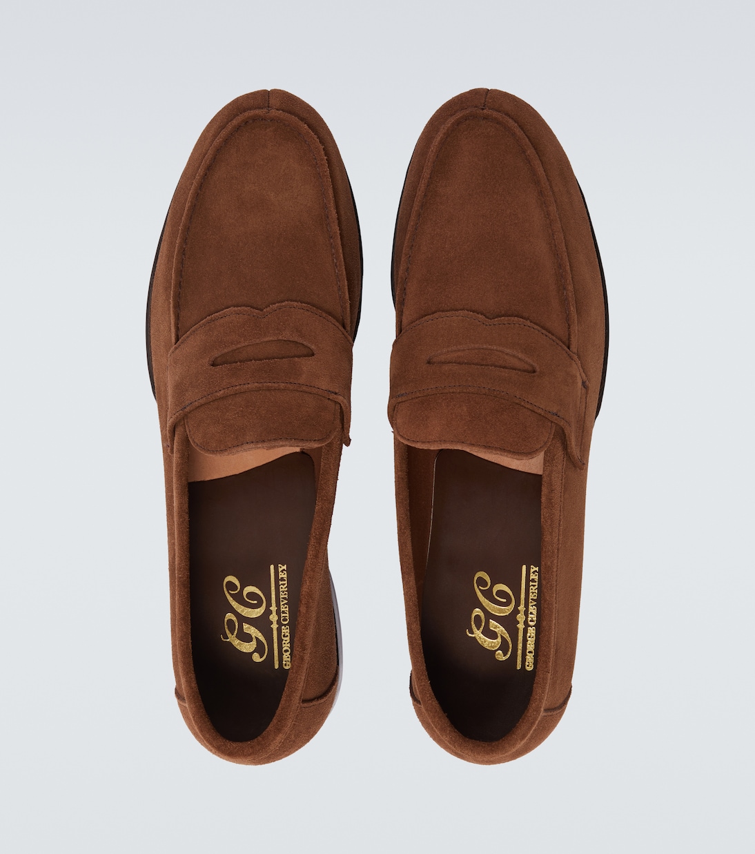 Cannes suede penny loafers | George Cleverley