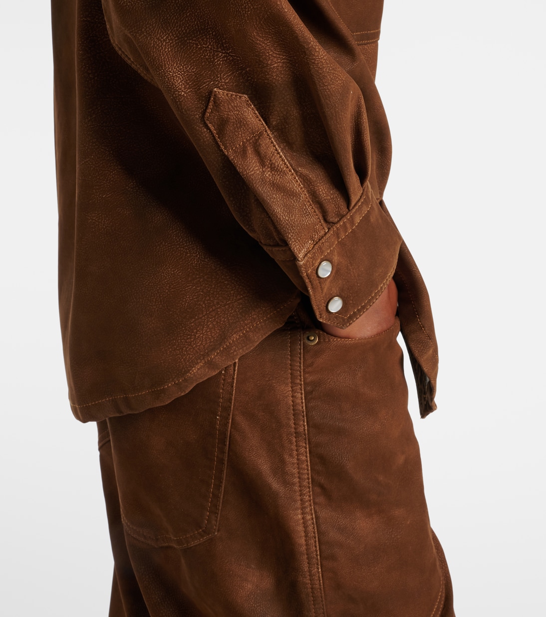 Karima faux leather overshirt | Marant Etoile