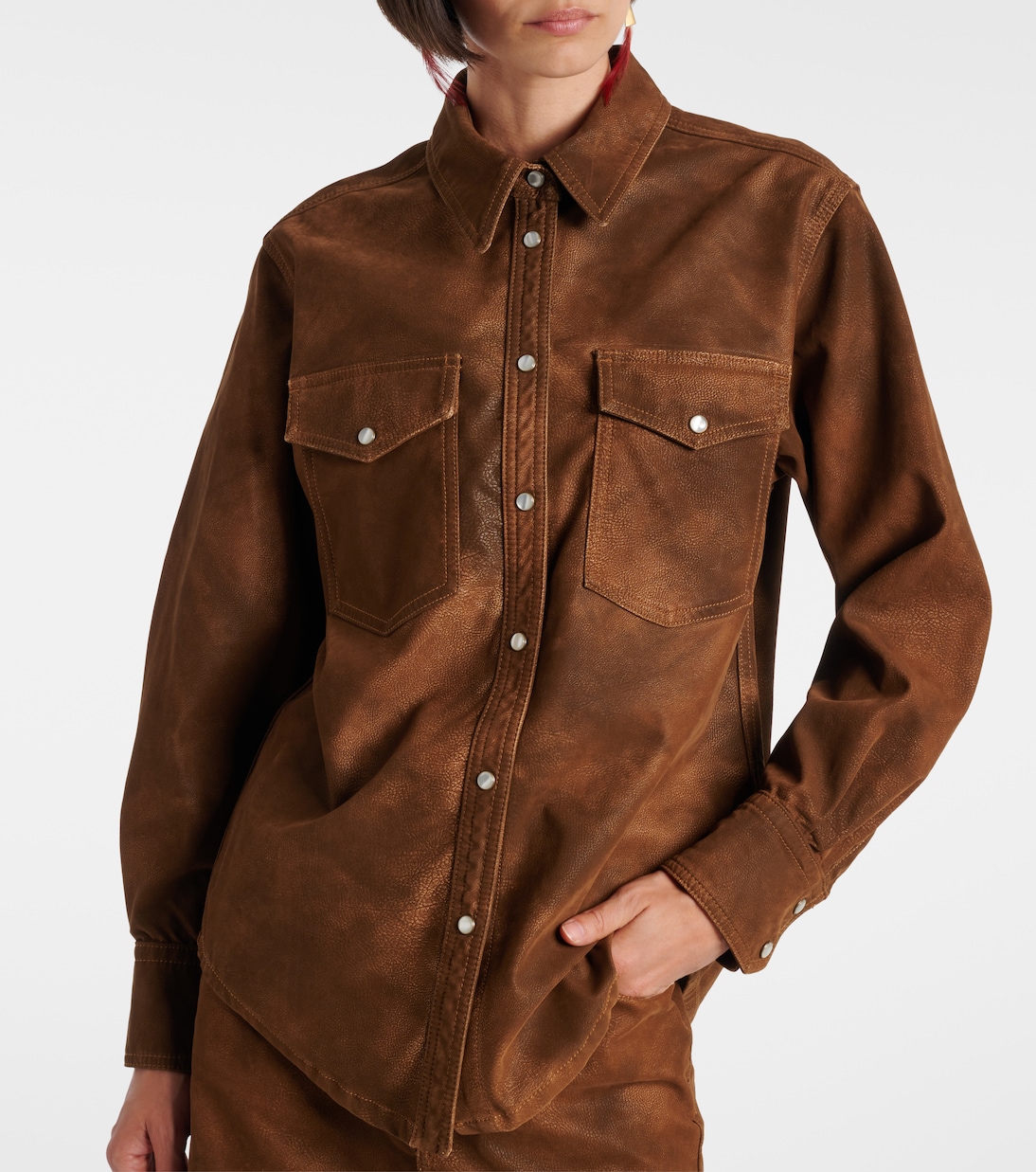 Karima faux leather overshirt | Marant Etoile