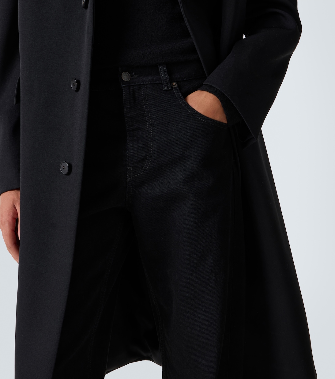 High-Rise Straight Jeans Vasil | The Row